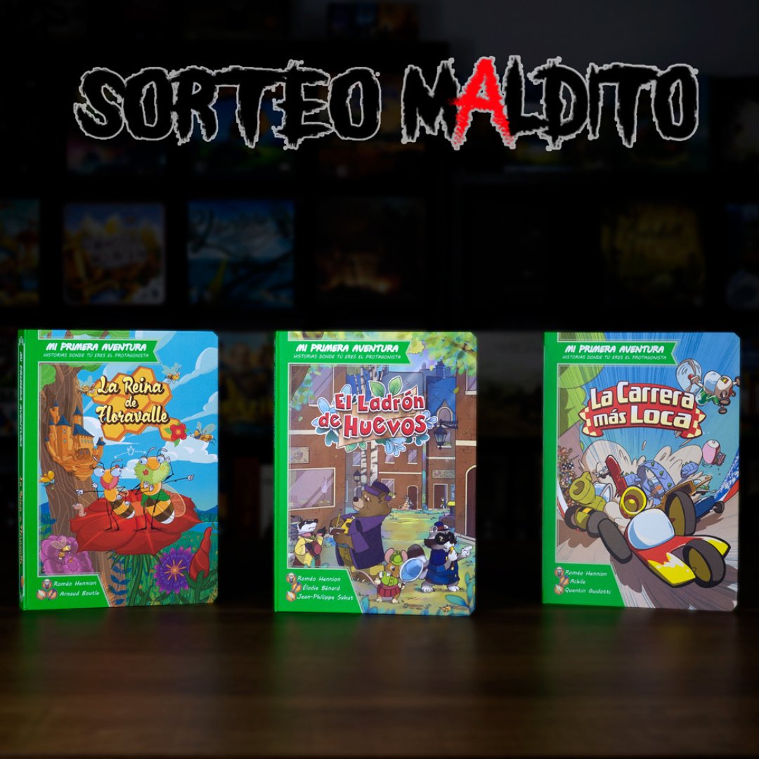 MalditoGamesES's tweet photo. 🔴SORTEO🔴

Con motivo del lanzamiento de los nuevos títulos de Mi Primera Aventura os proponemos un #sorteomaldito!
Para participar debéis:
🔺Sigue la cuenta @MalditoGamesES 
🔺Retwittear
🔺Menciona 2 personas 
El ganador/a se anunciará el 20/09/22 ¡Mucha suerte! https://t.co/P7RiAH6tp3