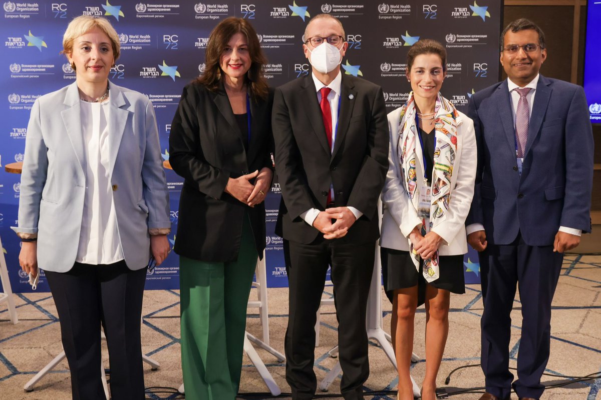 DrSanja_MM's tweet photo. As an innovative approach, the Signature Initiative on childhood obesity of the Advisory Council proposed a network of First Ladies/Gentlemen to raise this issue high on the political agenda. #RC72TLV https://t.co/SE36kMMBj4