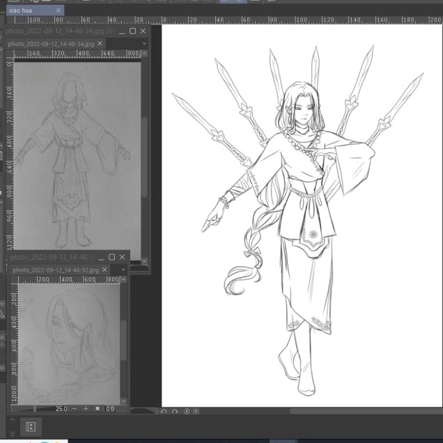 maoshiroart's tweet photo. Os voy presentando a ✨Xiao Hua✨, mi nuevo personaje para una campaña de Rol! 
En proceso de elegir paleta de color~ #wip https://t.co/qFzEV6VuxX