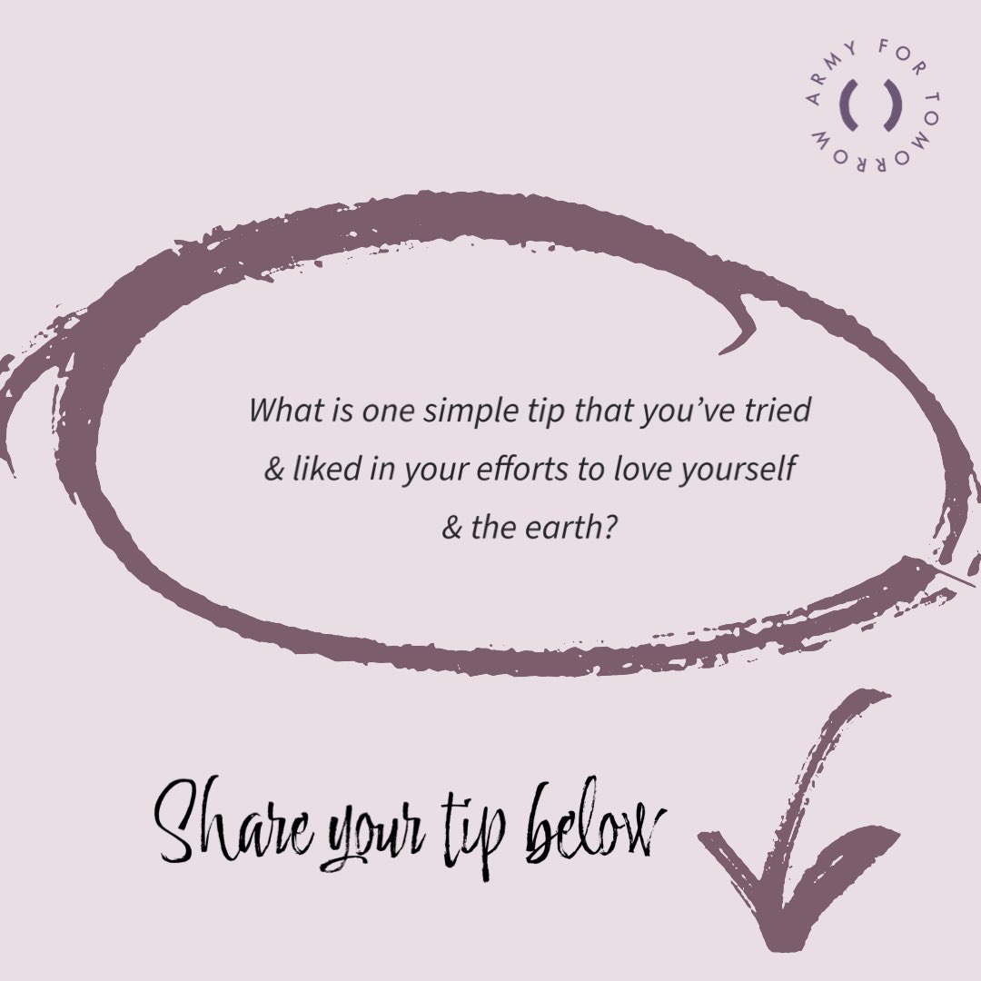 ARMYforTomorrow's tweet photo. Before the “for Tomorrow” documentary drops on the 16th, we have a question for you - 

What is one simple tip that you’ve tried &amp; liked in your efforts to love yourself &amp; the 🌏 ? 

#ARMYforTomorrow #BTSforTomorrow #ClimateAdaptationTips https://t.co/tE41s2Oxj4