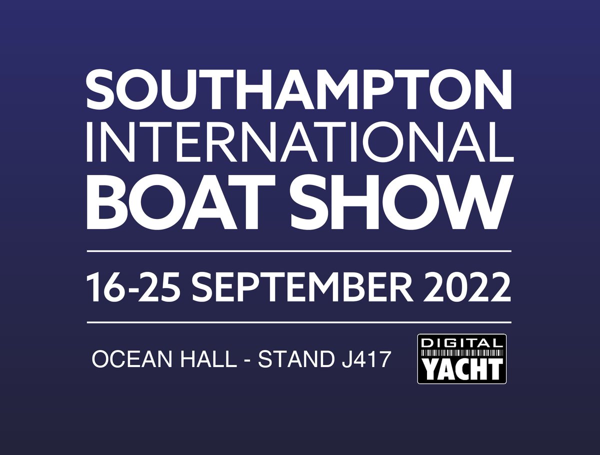 Digital Yacht will be at this year’s @SotonBoatShow   - exhibiting with our UK retail and specialist marine electronics dealer @CactusNav .  The show runs from 16-25th September and Cactus are in Ocean Hall, Stand J417. 

#southamptonboatshow #sotonboatshow https://t.co/258IRk6Vpj