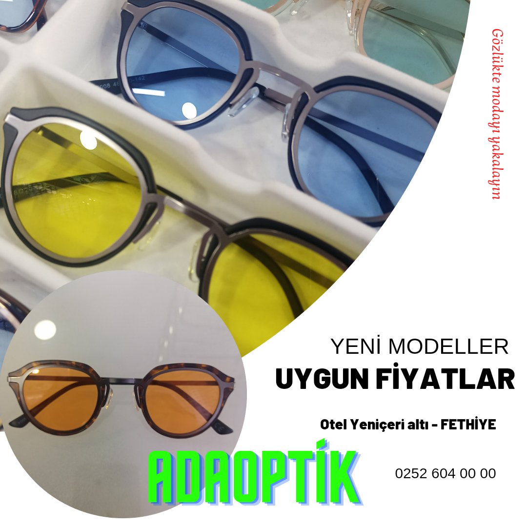 optikveoptik's tweet photo. Zengin çeşit uygun fiyatlar için bize uğrayın #adaoptik #gözlükal #gözlükmodası #güneşgözlüğü #trend #gözlüğünüdeğiştir #imajgözlükleri https://t.co/6UEECvsBPV