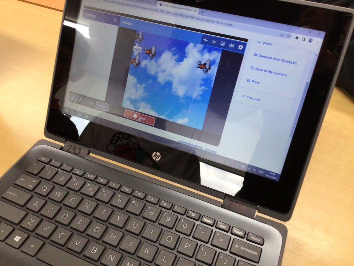 Mrs_B_ICT's tweet photo. P7 have been using loops in their coding today. We have had lots of creativity designing apps from Royal fly pasts to a rain forest chase. #digitaldeans #coding #wldigilearn @DeansPrimary @MrsMoyesP7 https://t.co/2KzPmplxYN