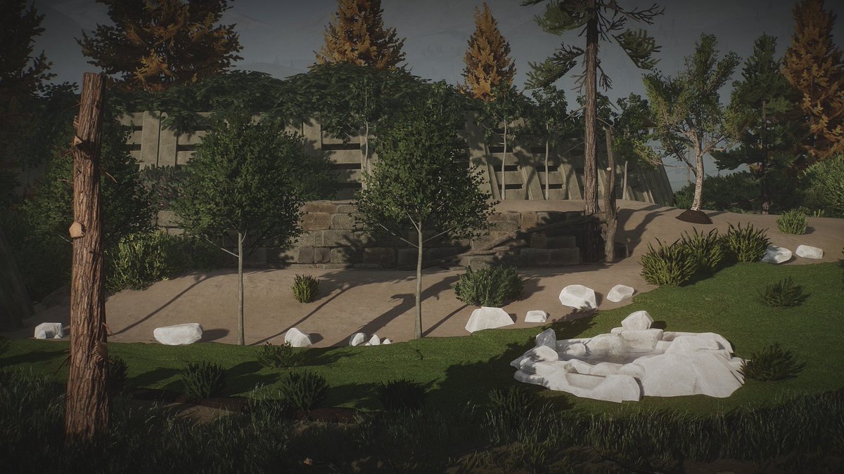 BeezyBuilds's tweet photo. Timberwolf Enclosure @PlanetZooGame https://t.co/Riz1ckyoBD