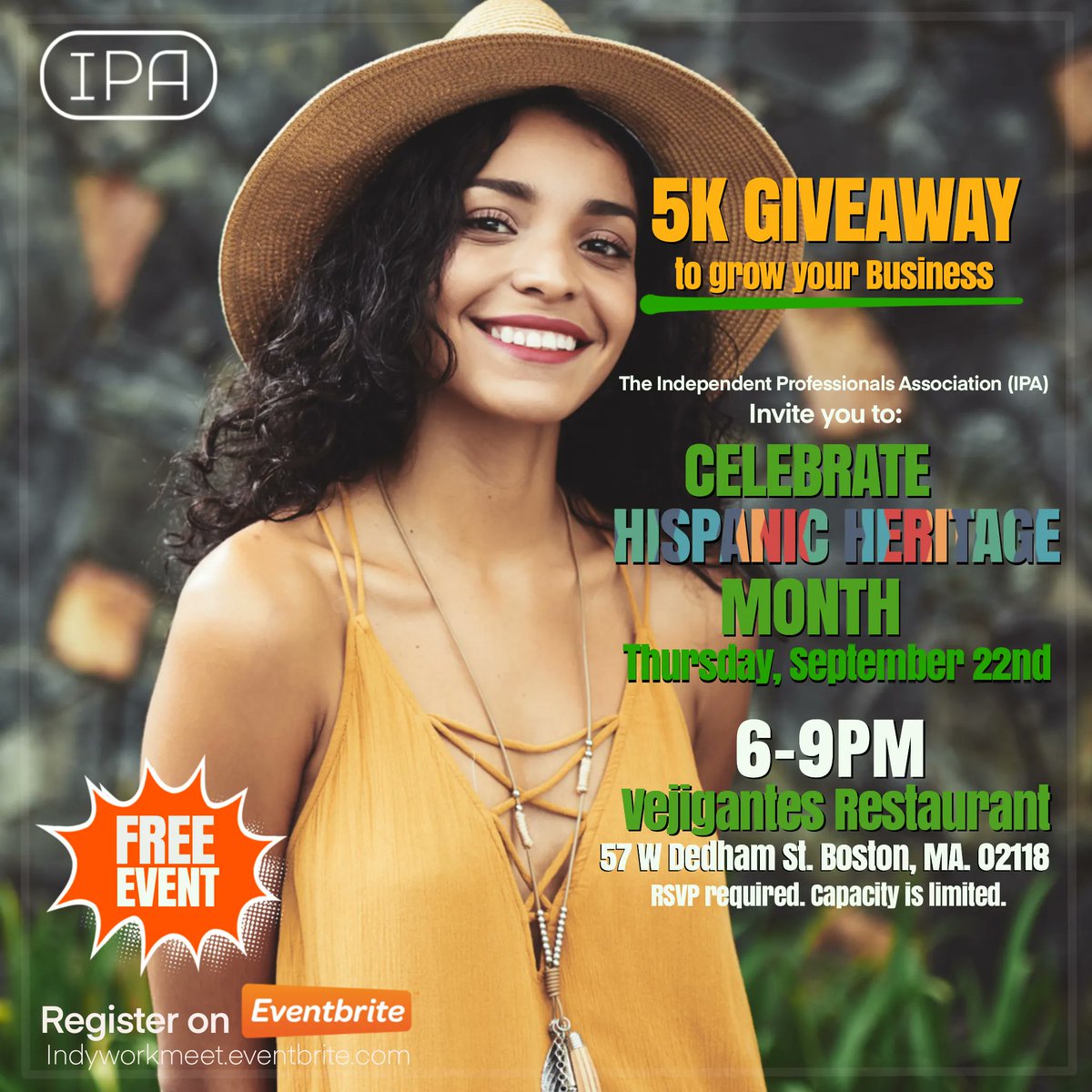 IndyworkMA's tweet image. Join IPA for a networking event for Black and Latino Gig Workers. The event is FREE OF CHARGE with $5,000 in grants being raffled off to help grow your business. We look forward to connecting with you &amp;amp; celebrating Hispanic Heritage Month!  tinyurl.com/53jscrtz