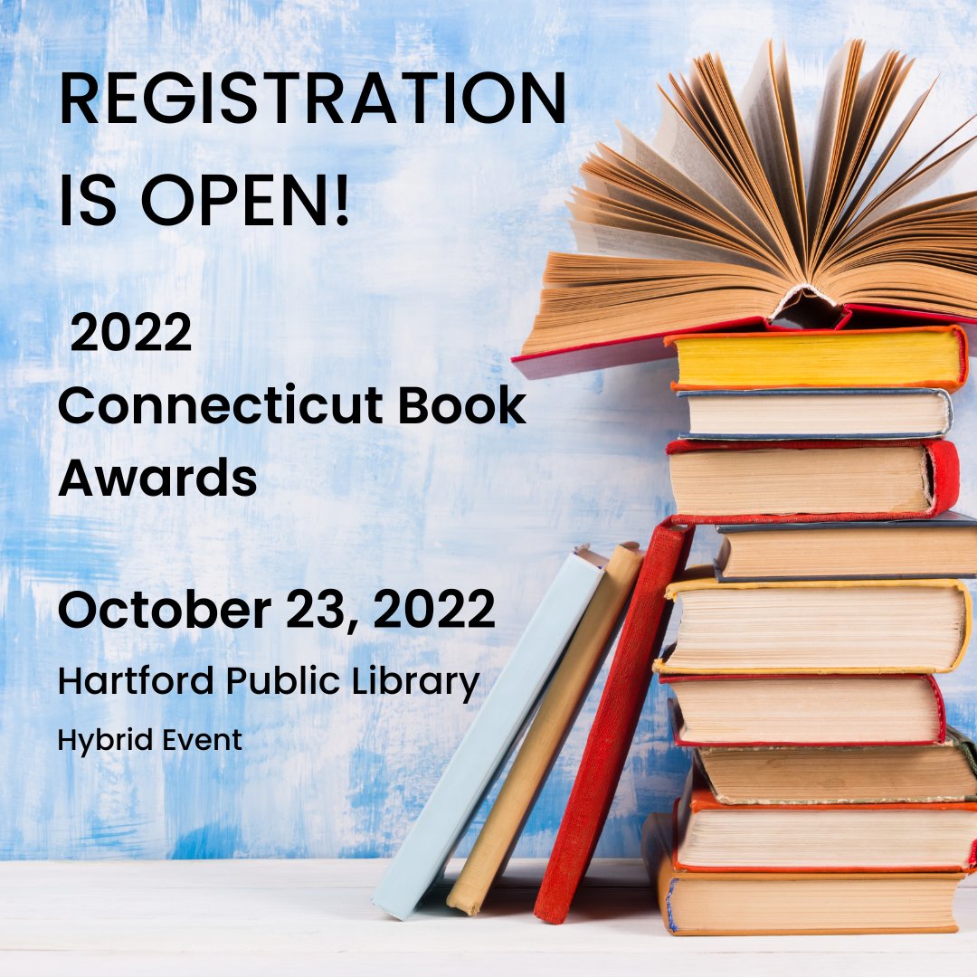 CTHumanities's tweet photo. Join us as we announce the winners of the 2022 CT Book Awards!
When: October 23, 2022 | 3:00 to 5:00 p.m. | FREE!
Where: Hartford Public Library and Livestream
Register here: https://t.co/3EzlzLjoyl
#CTBookAwards22
#CTAuthor
#CTPoet
#CTIllustrator
#CTBook https://t.co/UGuNXvzqnO