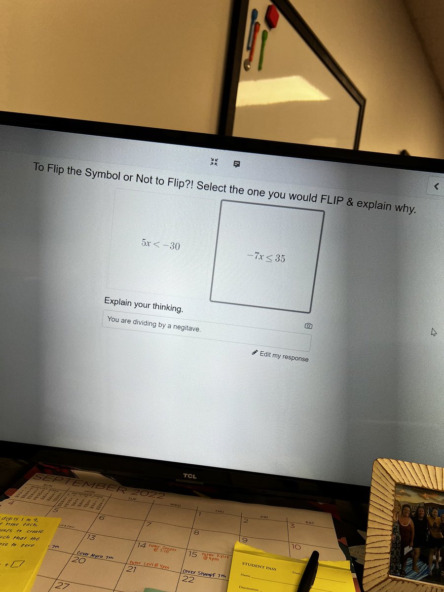 MrsStrole's tweet image. In order to understand our algebra properties, Ss need to #seeingmath Ss had the opportunity today to see why thanks to @desmosclassroom and their responses made my teacher heart happy! @FJHChargers