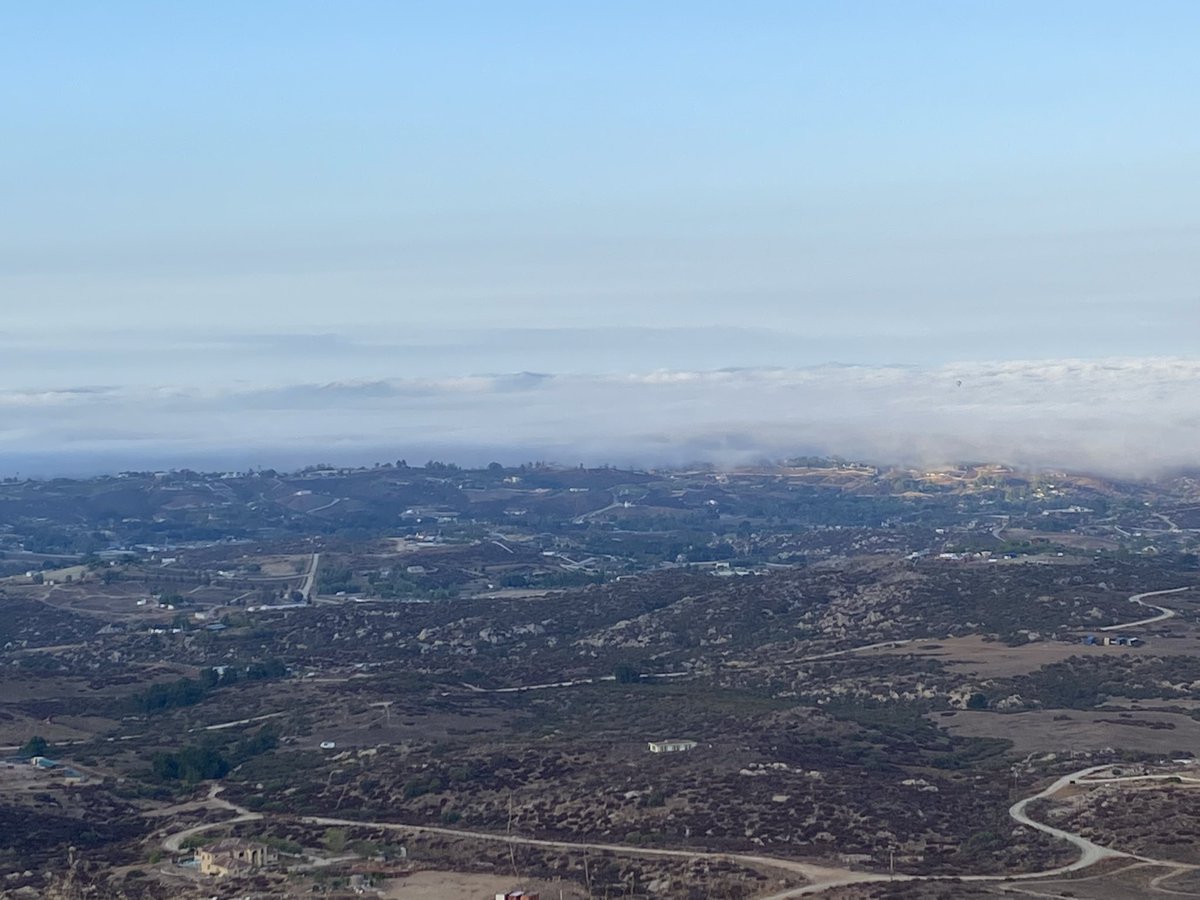 After extreme heat and wildfire threats, we welcome the cooler weather and fog this morning #visittemecula #visitcalifornia #temeculawinecountry #liveglassfull