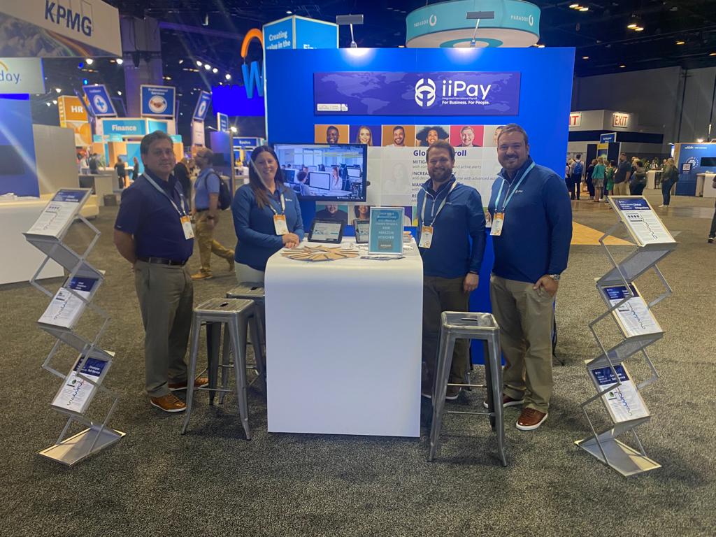 iiPay's tweet image. Team iiPay is ready and raring to go again at Workday Rising.
Come and say hi at Booth 307 and find out everything you need to know about Global Payroll!

#dreamteam #globalpayroll #workdayintegration #wdayrising