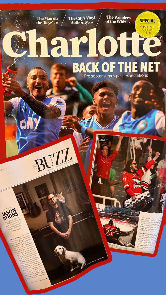 greazykeyz's tweet photo. Be on the lookout for the October edition of @CharlotteMag! Honored to be featured in The Buzz! Thanks to @tessallen_ @hermannicholson &amp; @greglacour! https://t.co/2r6MtYZBG8