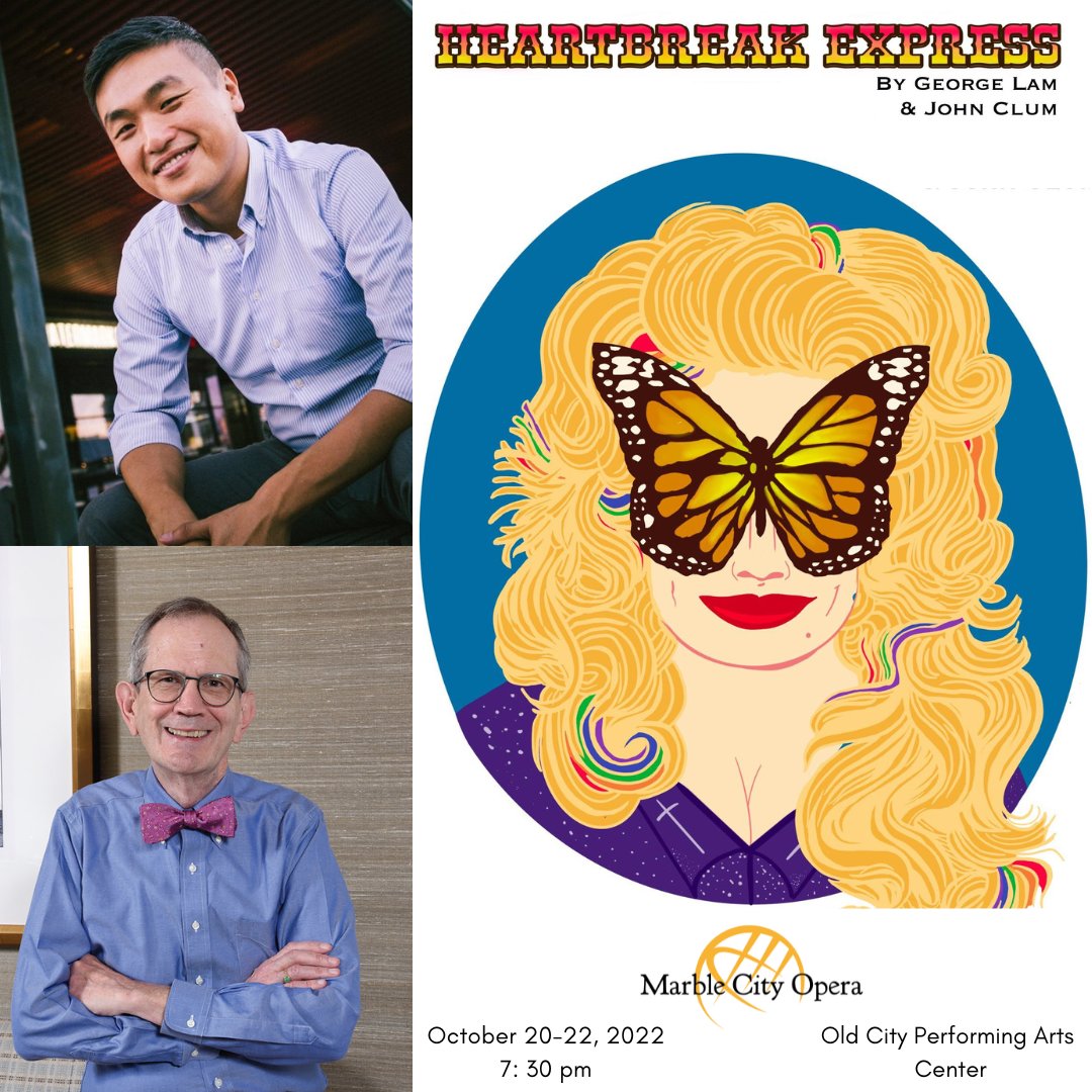 MarbleCityOpera's tweet photo. "Heartbreak Express"
by: George Lam & John Clum
Oct. 20-22, 2022
Old City Performing Arts Center
Inspired by the documentary For the Love Of Dolly, the opera follows 4 Dolly Parton "superfans" waiting to meet her for the first time.
#MarbleCityOpera #meetopera #visitknoxville https://t.co/G5M4SA3gM4