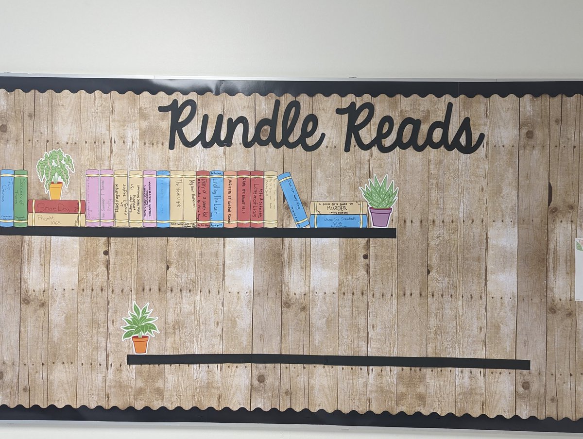 Only 2 weeks into school and we already have one "shelf" full of books students have loved and want to recommend! #RundleReads #BeCurious