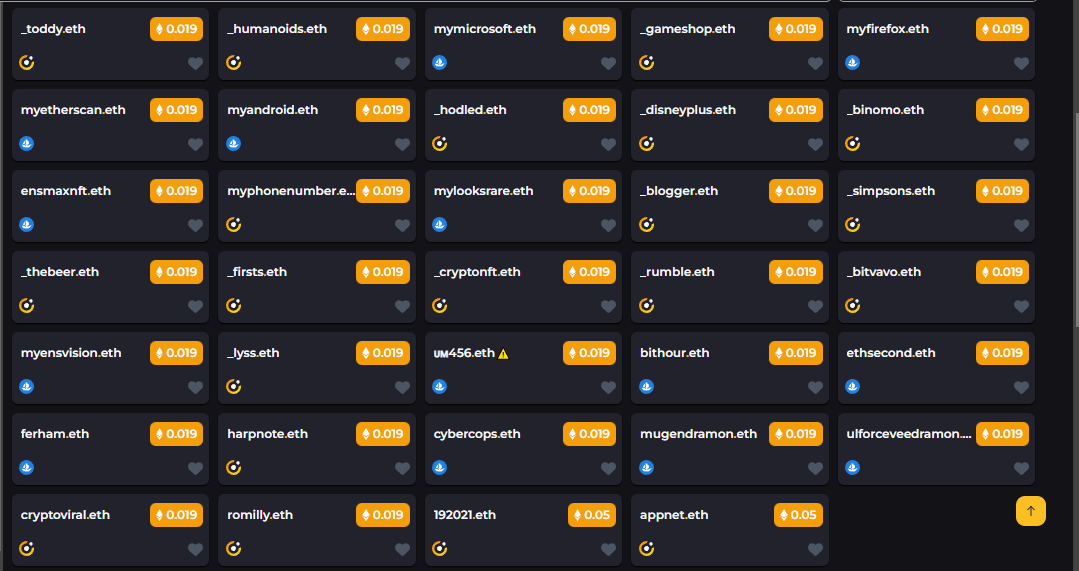 CryptoviralEth's tweet photo. Choose your domains and make your offers!!!  #ETH   #Ethereum   #EthereumNFTs   #rarible   #raribleNFT #opensea  #OpenSeaNFT   #ensdomains   #Domains   #OpenSeaCommunity   #NFTs  #NFT  #looksrare  #DOA   #NFTGiveaways  #NFTsales #domainsforsale  #ENSvision https://t.co/Sjagkar1v2