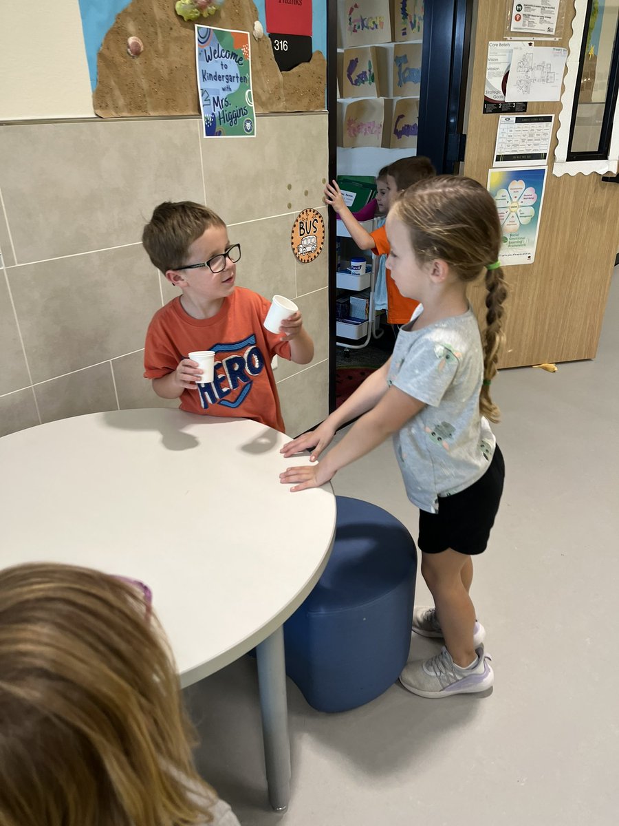 Kinder has been learning about our 5 senses this week so today: students went on a scented scavenger hunt — I wonder what they found 👀 
#5senses #senseofsmell 

@MissEverett8 @LanceElementary