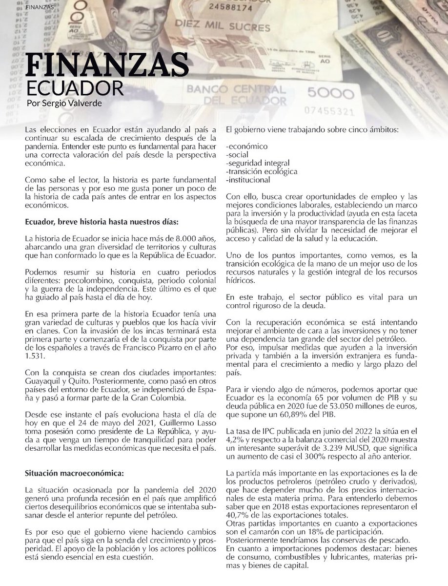Finanzas

Análisis de las finanzas del país protagonista de mano de Sergio Valverde

Lee el artículo completo en:
diplomaticworldmagazine.com 

Medio del Grupo Decisión Media 
grupodecisionmedia.com 
#GrupoDecisionMedia #Ecuador #Magazine #negocios