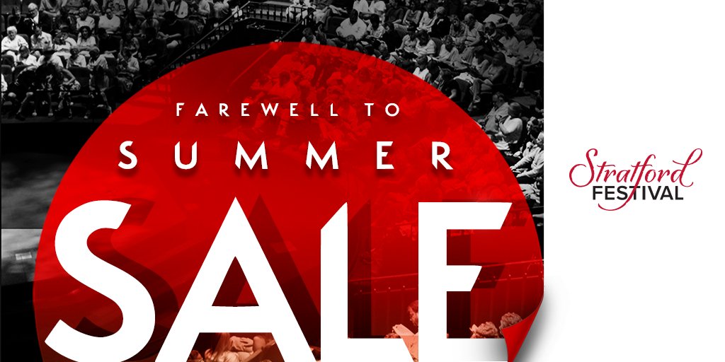 stratfest's tweet photo. 📣 LAST CHANCE!
Take advantage of our Farewell to Summer Sale and enjoy $24 tickets to select performances for a limited time!
This offer ends today! Book now ➡️ https://t.co/c52Vau2Sm0 https://t.co/iRTiskqAAW
