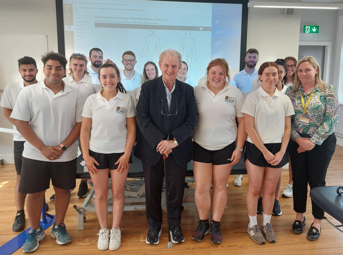 Our year 2’s @uccphysio had a thought provoking and invaluable session with Dr Joe Dillon today, who highlighted the importance of engaging in patient centred goal setting in people with neurological conditions. We were very grateful of the time you gave us Joe. Thank you!