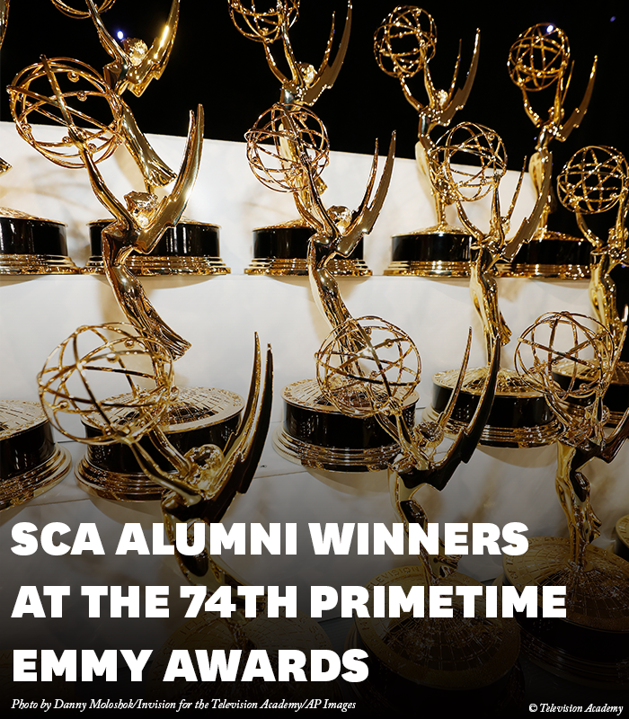 USCCinema's tweet photo. Congratulations to our SCA alumni winners and all the USC nominees at the 74th Primetime Emmy Awards! #SCAStrong⁠ #FightOn

See a full list of our nominees and winners here: https://t.co/v63mdtEnAh https://t.co/NToDFnc0Jb