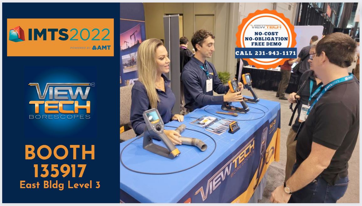 ViewtechScopes's tweet photo. Day 3 -> @IMTSchicago at @McCormick_Place!
Stop by booth 135917 and see the difference a ViewTech #VideoBorescope can make with #Manufacturing #QualityControl and #Inspections.
https://t.co/fxsAcXKXAK
#IMTS #IMTS2022 #Engineer #QualityAssurance #NDT #RVI https://t.co/PwL1UCPKlS