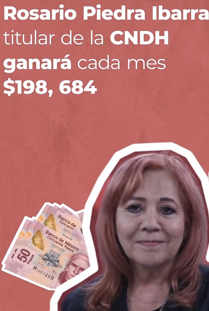 pbperito's tweet photo. @CarlosLoret @CanalesMatia ¿Alguien pensó que Rosario iba realmente a trabajar por los Derechos Humanos? Sabemos que fue un títere que impuso López para estar a su servicio, no hace nada la señora pero que tal le subieron el sueldo 👇🏻
$198,684 por ser el títere de este gobierno nada mal ! https://t.co/OsjMVK0BcR