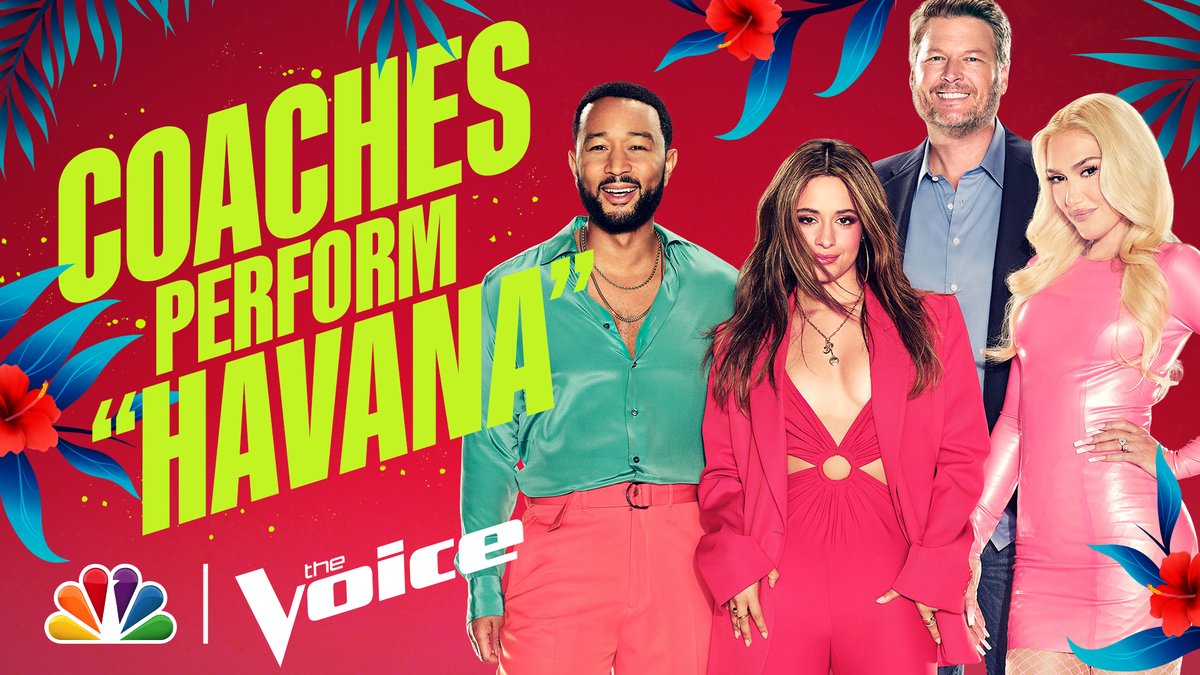 ™️ on Twitter "RT NBCTheVoice havana! sung by the Coaches!!! on the