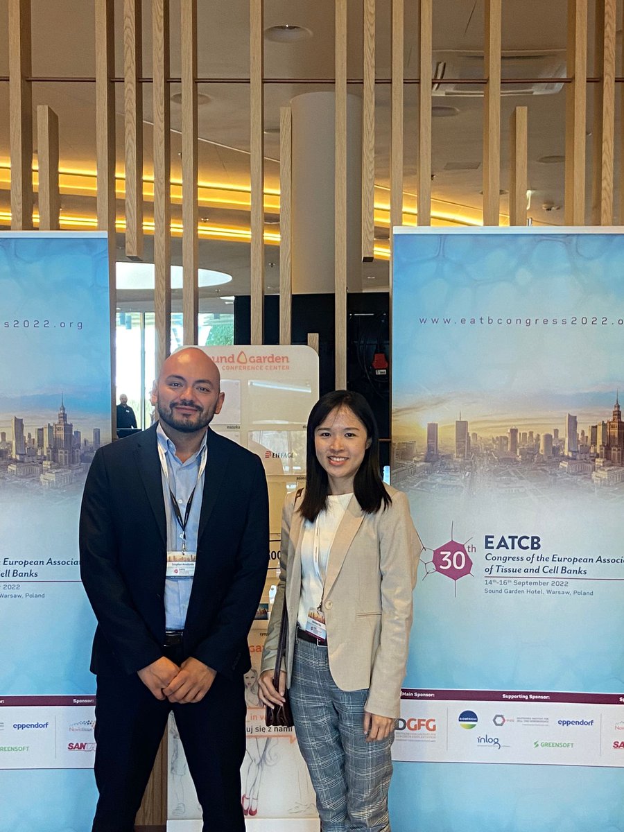 DTI_Foundation's tweet photo. Experts from DTI have landed in Warsaw to attend the 30th Congress of the EATCB.
Estephan Arredondo will be presenting on Friday at 13.38h to talk about the International Tissue Banking and Advanced Therapies Training Program.
If you are attending the #EATCB do not miss it! https://t.co/JrCAcobJyl