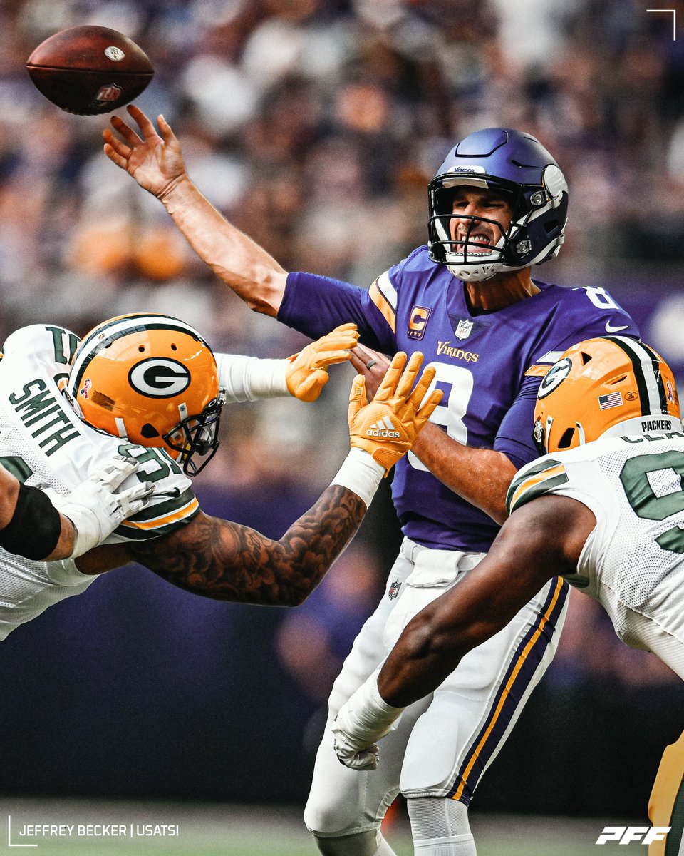 PFF's tweet photo. Highest-graded passer when under pressure in Week 1:

Kirk Cousins - 82.6 🎯 https://t.co/o3xHtLBX8I
