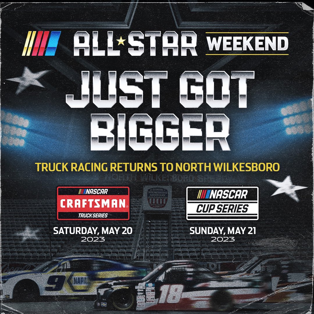 TRUCK RACING RETURNS TO NWS! 🙌 The @NASCAR_Trucks have been added to the 2023 All-Star weekend lineup. 📰: bit.ly/NWSTRUCKS