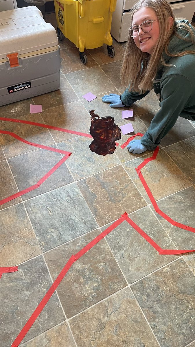 BcsPathways's tweet photo. Forensics students are collecting evidence to solve a crime today. #creatingpathwaystosuccess @BC_Cardinals https://t.co/08YhiLVPpz