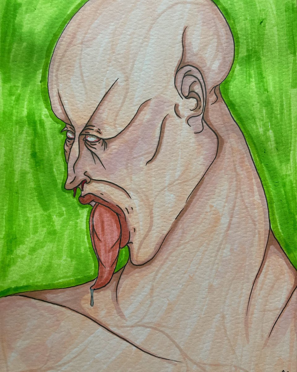 DrawingZombie's tweet photo. “Bla”
Going to start posting more drawings here, since instagram is shit. 
#drawing #weirdart #horrorart #surrealism #surrealart https://t.co/CSzEhCu2d5