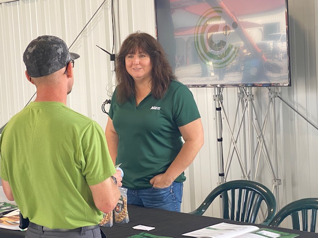What’s your farm’s best budgeting tool? Lori Schillinger demos AGI Compass with a #HHD22 visitor at booth #326. 

#AGIatHHD #HuskerHarvestDays <a href="/SchillingerLori/">Lori Schillinger</a> <a href="/HHDays/">Husker Harvest Days</a>