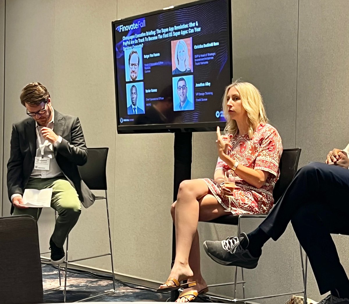 One of my dreams is to be a guest on the <a href="/TheGNShow/">Graham Norton Show</a>, cocktail in hand discussing the news of the day with clever celebrities. This engaging <a href="/Finovate/">Finovate</a> cocktail hour panel on super apps wasn’t quite that, but the glass of champagne made for fun practice