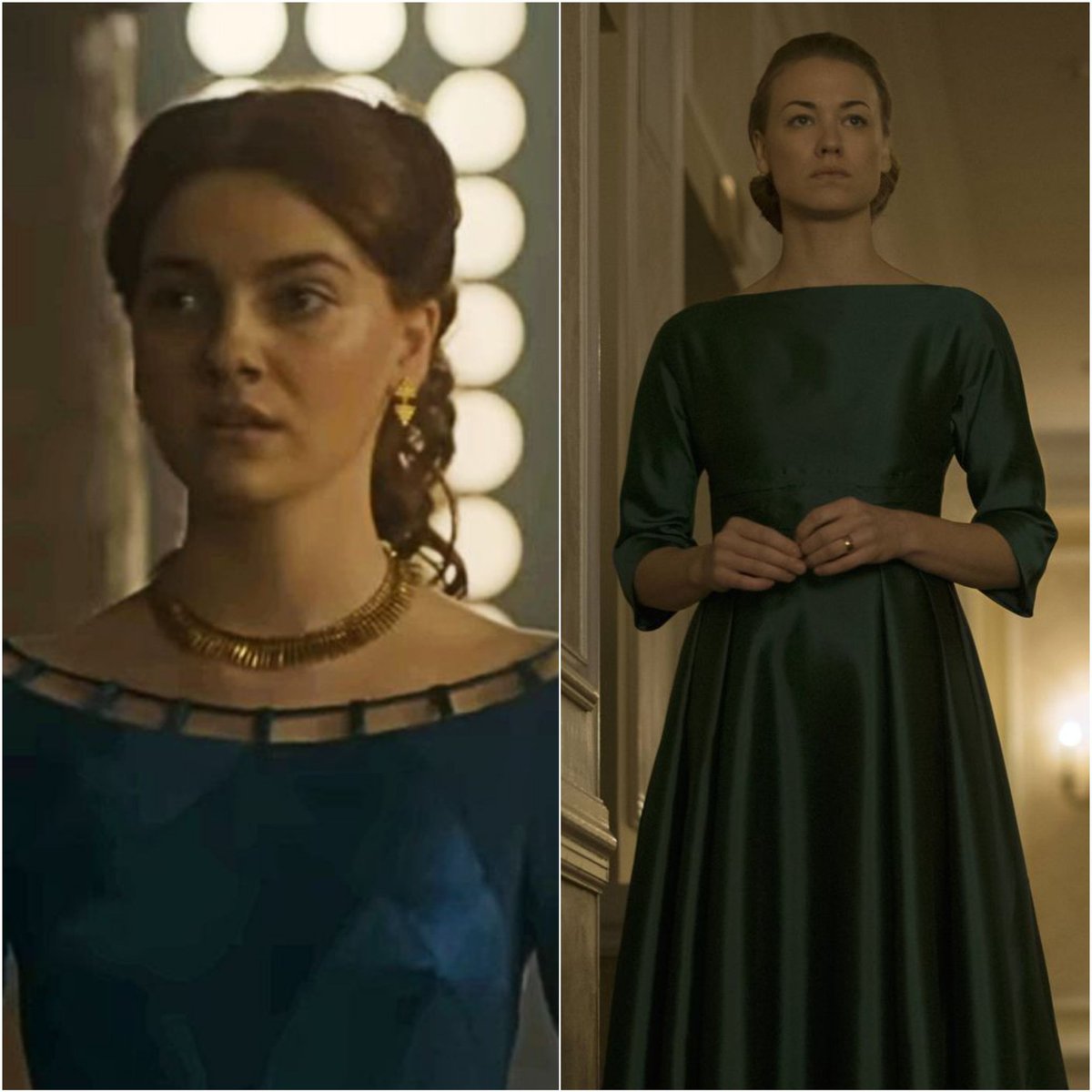 tehn98's tweet photo. *Same Energy*
Upholders of a broken unfair patriarchal system even at personal cost... Be it mental, emotional or physical trauma from the lack of freedom of choice.

#HouseOfTheDragonHBO   
#HOTD    #HandmaidsTale https://t.co/4Q7lVbnv65