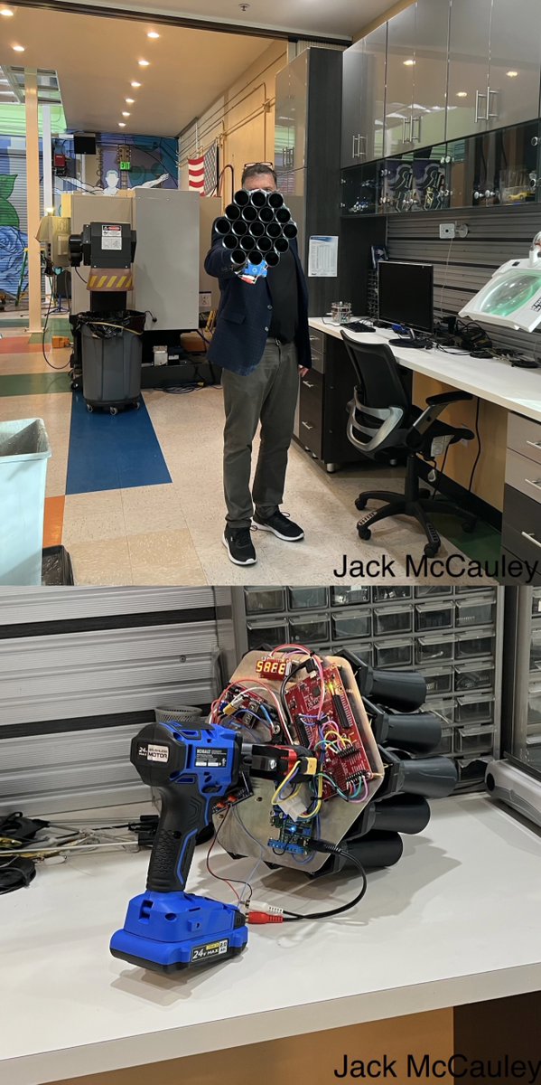jackmccauley1's tweet photo. What's happening in the lab today? 😏 Can anyone nominate an appellation for this?

Be sure to follow up on Jack McCauley who has since been named by https://t.co/ViAdRoyA49 as “one of the greatest inventors alive today".#Calengineering #UCBerkeley #invention #inventor #innovator https://t.co/kK1zcyuIkY