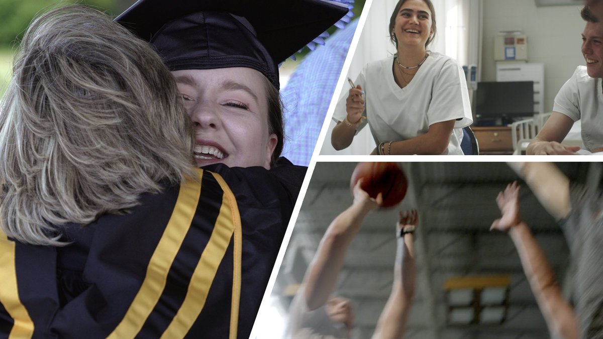 What does community look like at NH's Community Colleges? It looks like opportunity. Inspiration. Struggles and success. It’s game-winning shots. Study groups. And office hours. And more than anything, it looks like satisfaction, accomplishment and pride. ChooseCommunity.com