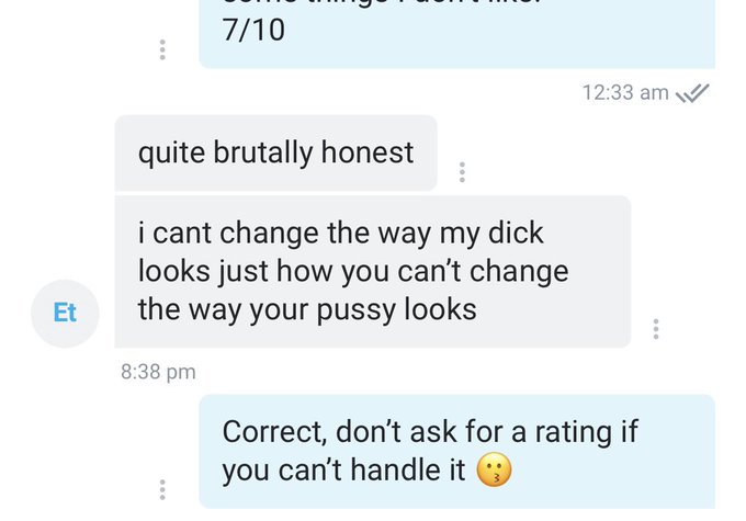 Why do guys ask for a rating and then act like this&hellip;? 🫠😂 https://t.co/IT6LzGGnJ0