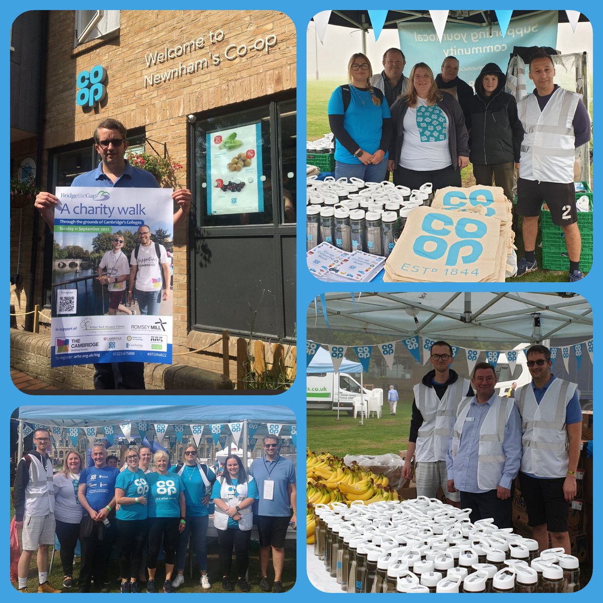 Thankyou to @eggleton_simon for supporting 2 amazing local causes and organising our Cambridge @coopuk support for #Bridgethegap on sunday. Organising everything from fruit, bottles, bags, gazebos, volunteers and even a Lorry! @PeterBatt3 @lucyhilucy @steveall1 @RuthCrane_MPC