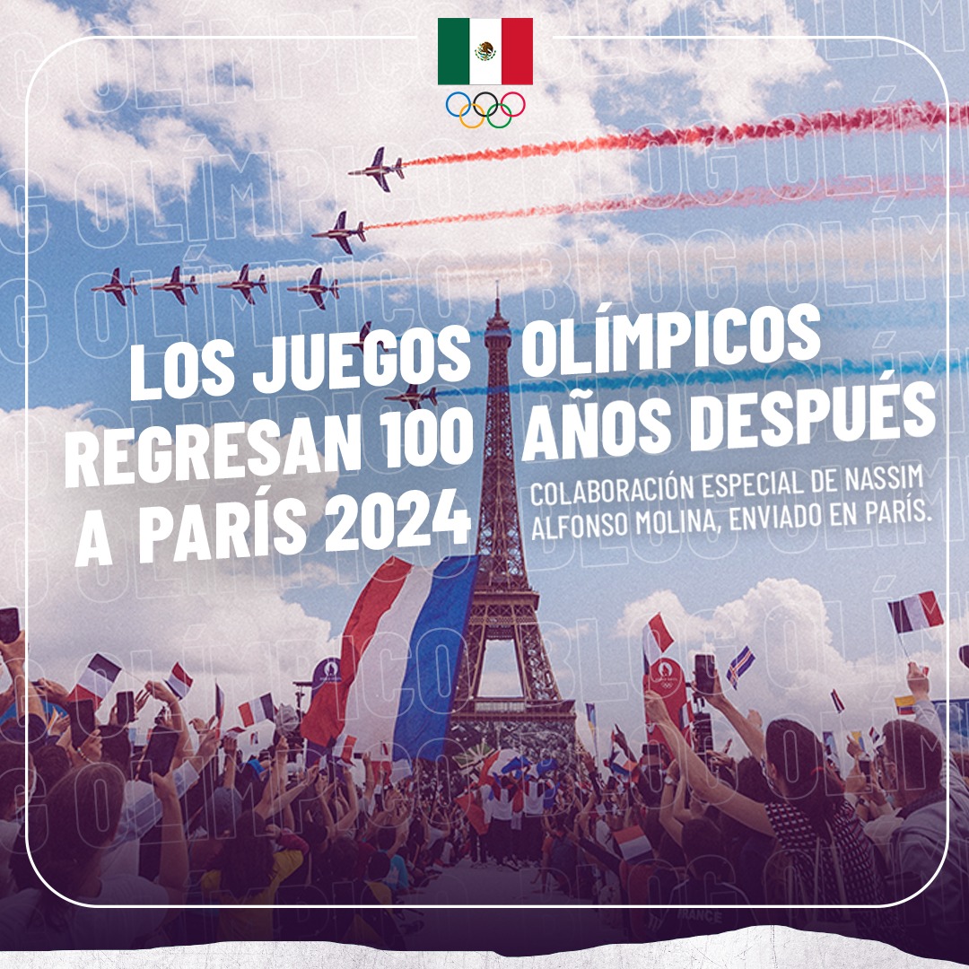 COM_Mexico's tweet photo. Los Juegos Olímpicos de @Paris2024 están cada vez más cerca 😱🔥

Y en esta nueva entrega del Blog Olímpico, @nassimo23 habla de la fiesta del deporte 100 años después en la ciudad francesa 👉 https://t.co/Vnb28sWGeX https://t.co/RGOqwEFJq5