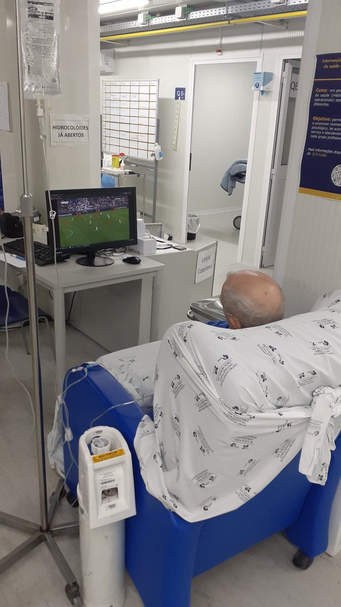 "Oh doutor, acha que consigo ver o Benfica?"
Na saúde e na doença 🔴⚪