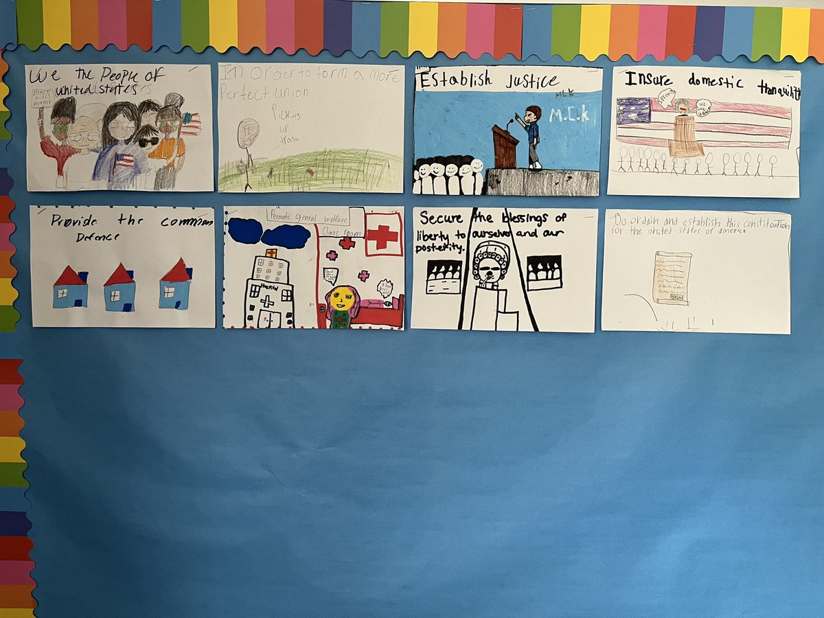 MrsVelazco5th's tweet photo. 5th grade knows the preamble! 📜 @ECISDtweets #inspireharmony https://t.co/wX4AOhIVDx