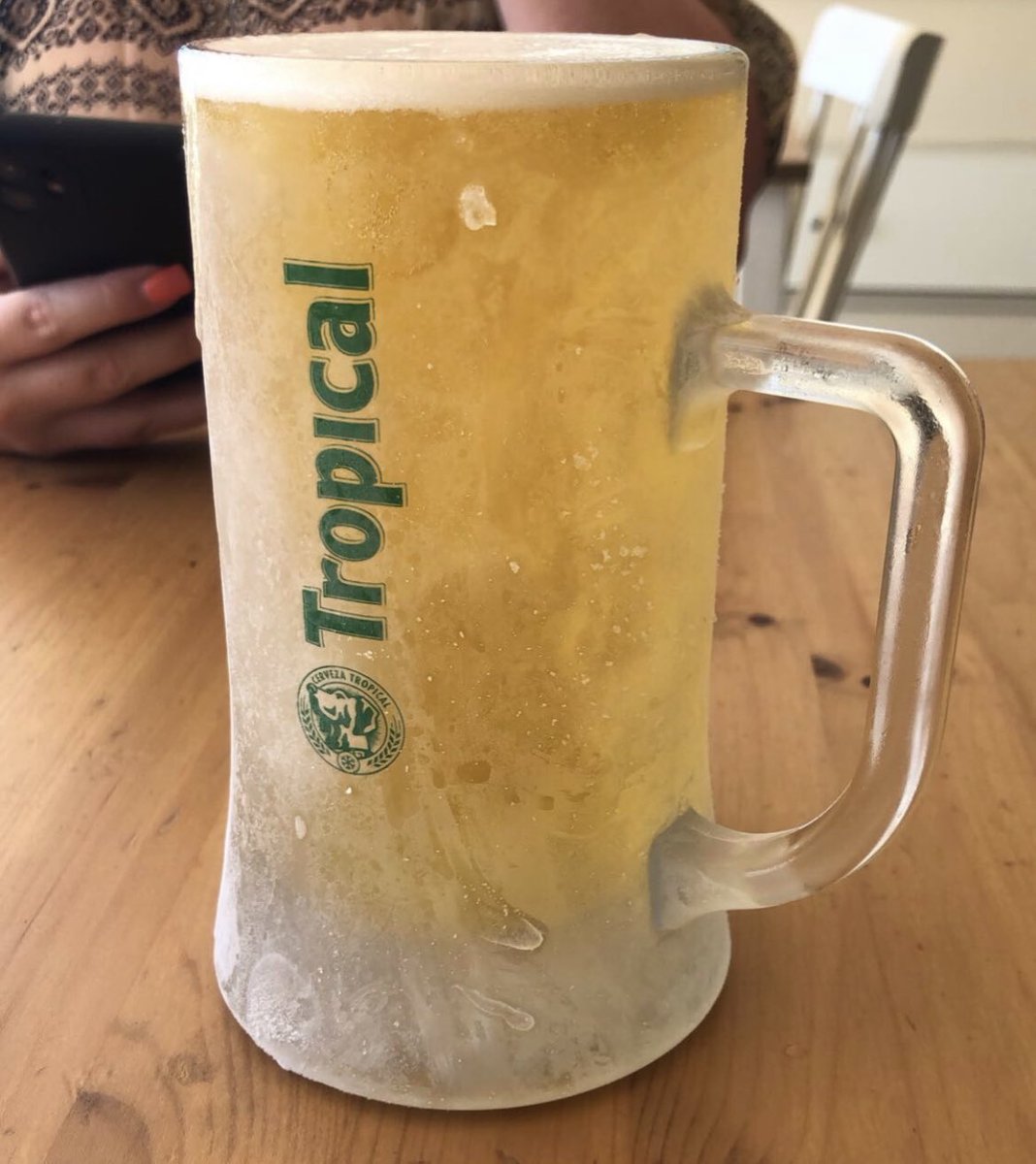 PintsDrank's tweet photo. Frozen glass of Tropical, Gran Canaria 

Follow our new instagram here: https://t.co/Qa8hbpl1KZ https://t.co/4spcLLvIMh