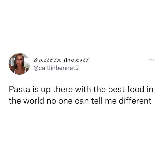 Pasta is life 🍝