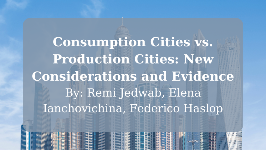 IIEP at GWU (@iiepgw) on Twitter photo How do #production & consumption cities come to be? In a recent working paper, IIEP's Remi Jedwab & co-authors <a href="/ianchovichina/">Elena Ianchovichina</a> & @Federico_Haslop studied the paths that lead to #consumption cities, as well as these cities' #economic implications. Read here: bit.ly/3BPLJiN How do #production & consumption cities come to be? In a recent working paper, IIEP's Remi Jedwab & co-authors <a href="/ianchovichina/">Elena Ianchovichina</a> & @Federico_Haslop studied the paths that lead to #consumption cities, as well as these cities' #economic implications. Read here: bit.ly/3BPLJiN
