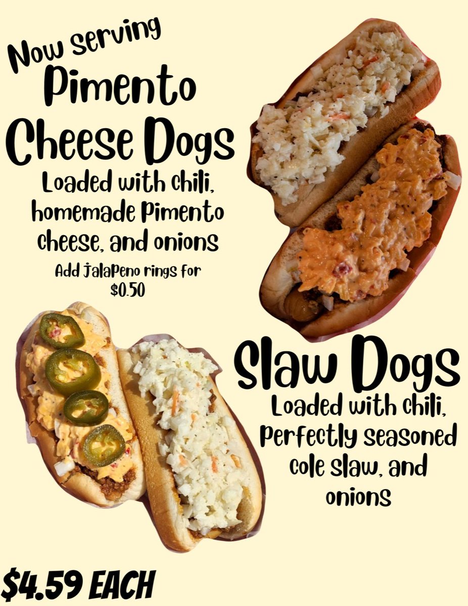 Did you know that our artisans make fresh and tasty pimento cheese and slaw dogs in our cafe? We invite you to stop by sometime soon and treat yourself to this fresh made goodness. Yum! 3030 North Main Street, Columbia SC 29201  #pimentocheese #hotdog <a href="/Earlewood/">Historic Earlewood</a> <a href="/nomacolumbia/">NOMA Columbia</a>