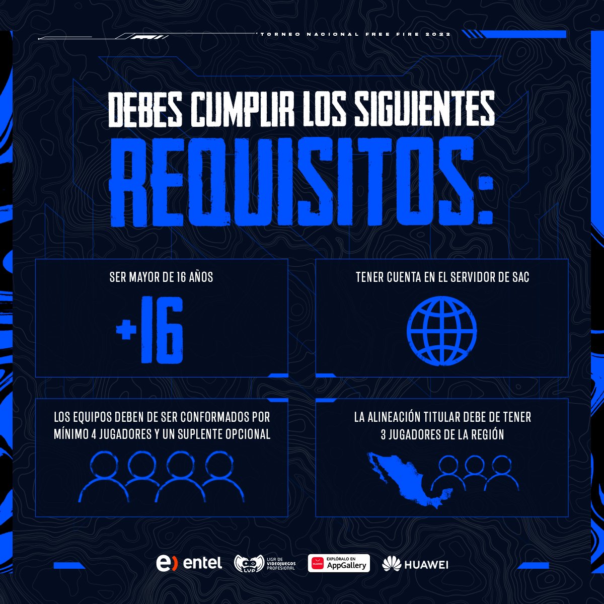 lvpchileff's tweet photo. 📢¡Atención sobrevivientes!🪂
⠀
¿Quieres participar en los #NacionalesEntel? Estos son los requisitos para poder participar.
⠀
🌐 Toda la información y registros:
➡️ https://t.co/z8FeLDmH2J https://t.co/AZ8Aw5CBWY