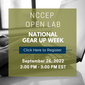 edpartnerships's tweet photo. Join NCCEP in kicking off the school year by connecting with your colleagues nationwide, sharing your #GUWeek celebrations, and sharing why #GEARUPworks in your community. 

Register today: https://t.co/n0dGB8tqYC https://t.co/FzLnFe7Azc