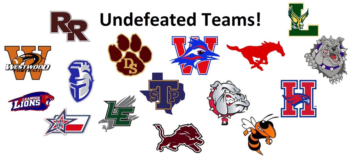 At least one of these teams is guaranteed to lose this week. (A head to head matchup!)

How many will stay undefeated?!?!?!
