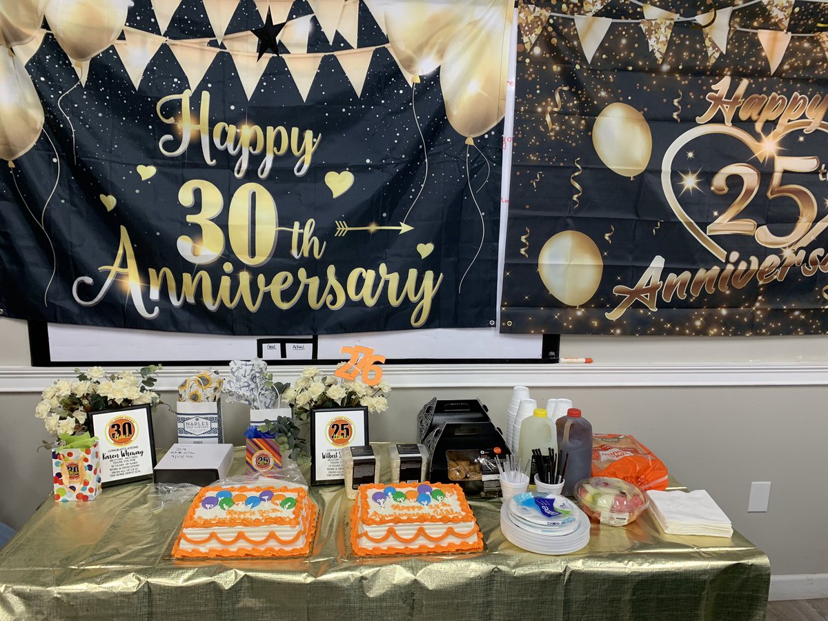Happy Anniversary Karen 30 years &amp; Willie 25 years 🎉🎊 We appreciate all your hard work and dedication Home Depot 276