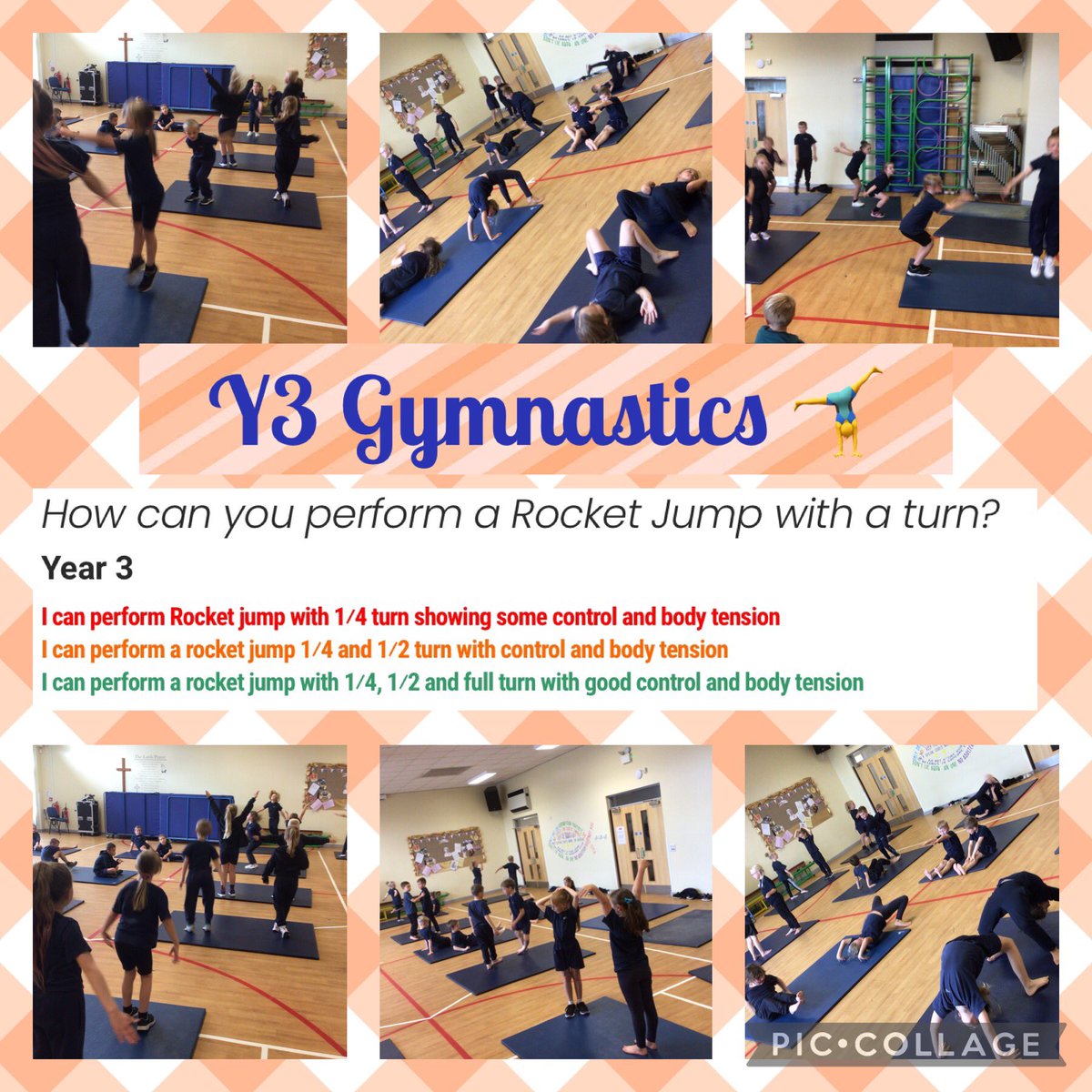Y3 enjoying their gymnastics today. Great balance, poise, control and tension. #Gymnastics #primarype #healthybodyhealthymind