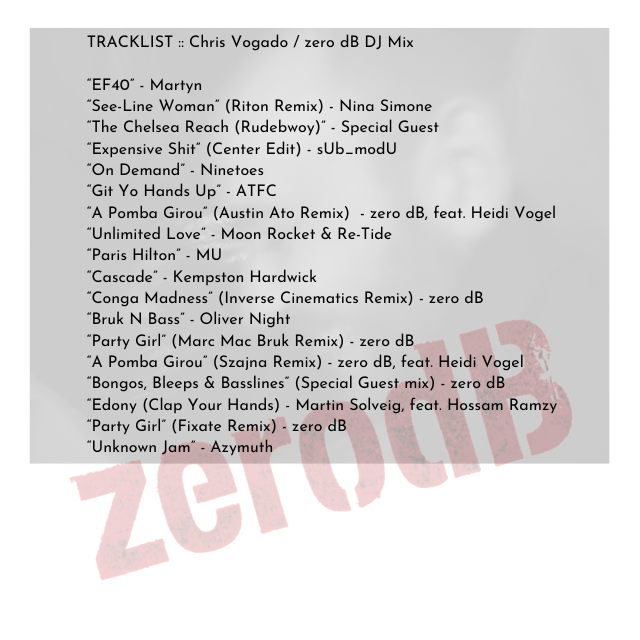 tru_thoughts's tweet photo. 🚨NEW MIX ALERT🚨

Chris Vogado aka zero dB delivers a DJ mix for @tru_thoughts, now up on @mixcloud. Enjoy the ride! 

Tracklist below 👇

https://t.co/qeOOseNfG2 https://t.co/OsYbSuwa2z